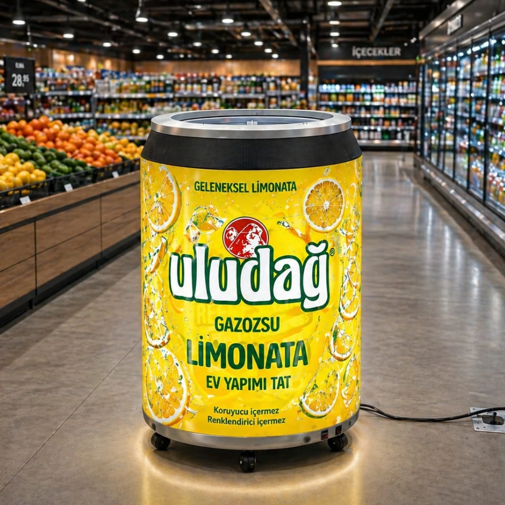 LED Can Display in Dosenform für 360° Markenwerbung