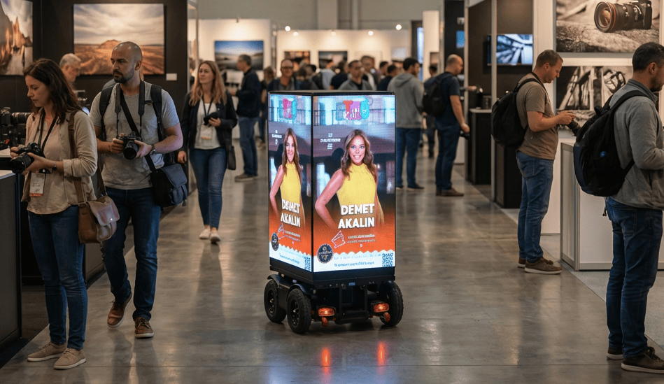 Emay Creative mobiles LED-Werbefahrzeug sorgt für hohe Sichtbarkeit in Einkaufszentren und auf Veranstaltungsgeländen